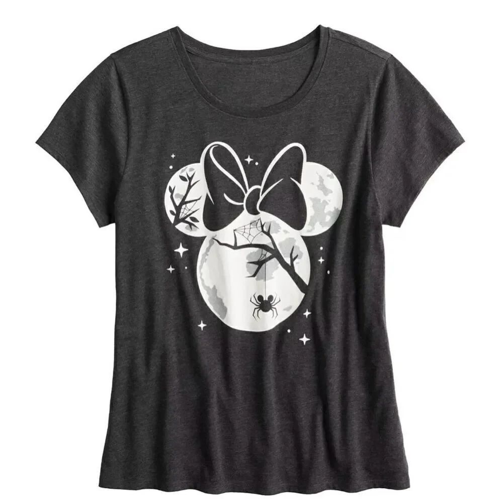 Disneys Minnie Mouse Glow In The Dark Tee   Sz S